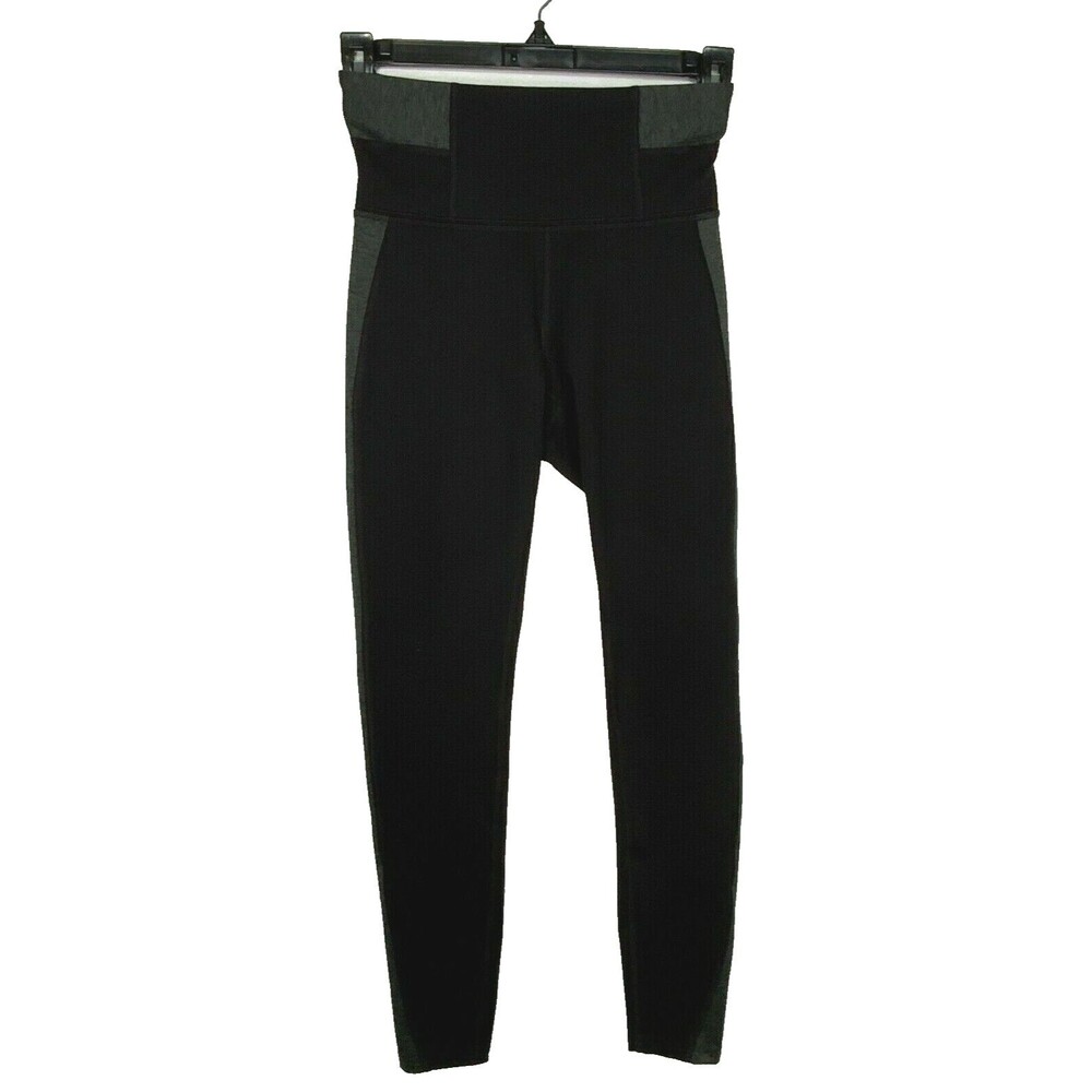 Tek Gear Legging High Rise Activewear Workout Pants Black Gray Size Small NWT